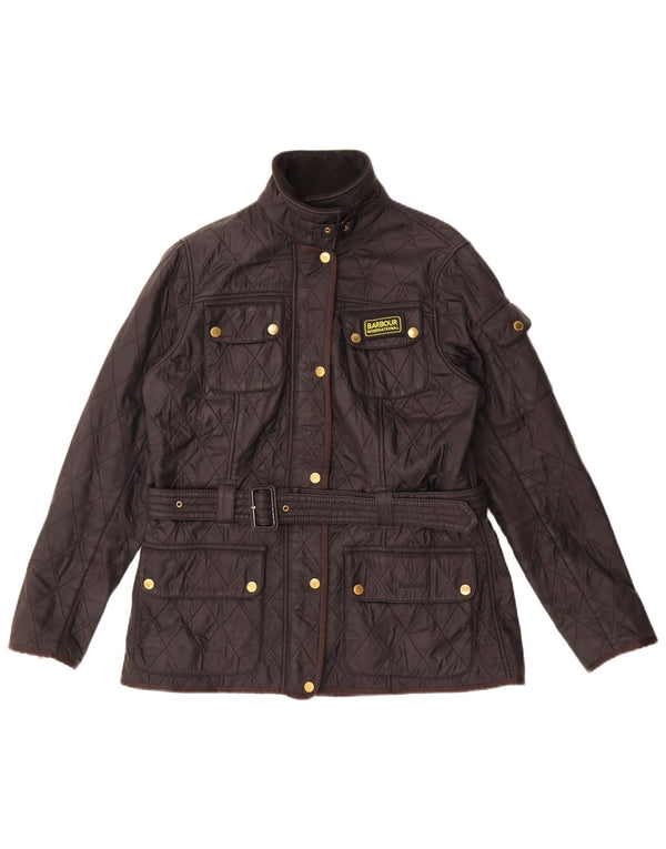 Barbour Veste matelassée pour femme UK 14 Large Noir