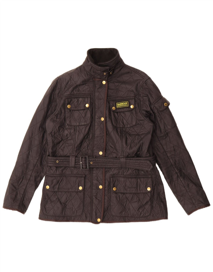 Barbour Veste matelassée pour femme UK 14 Large Noir