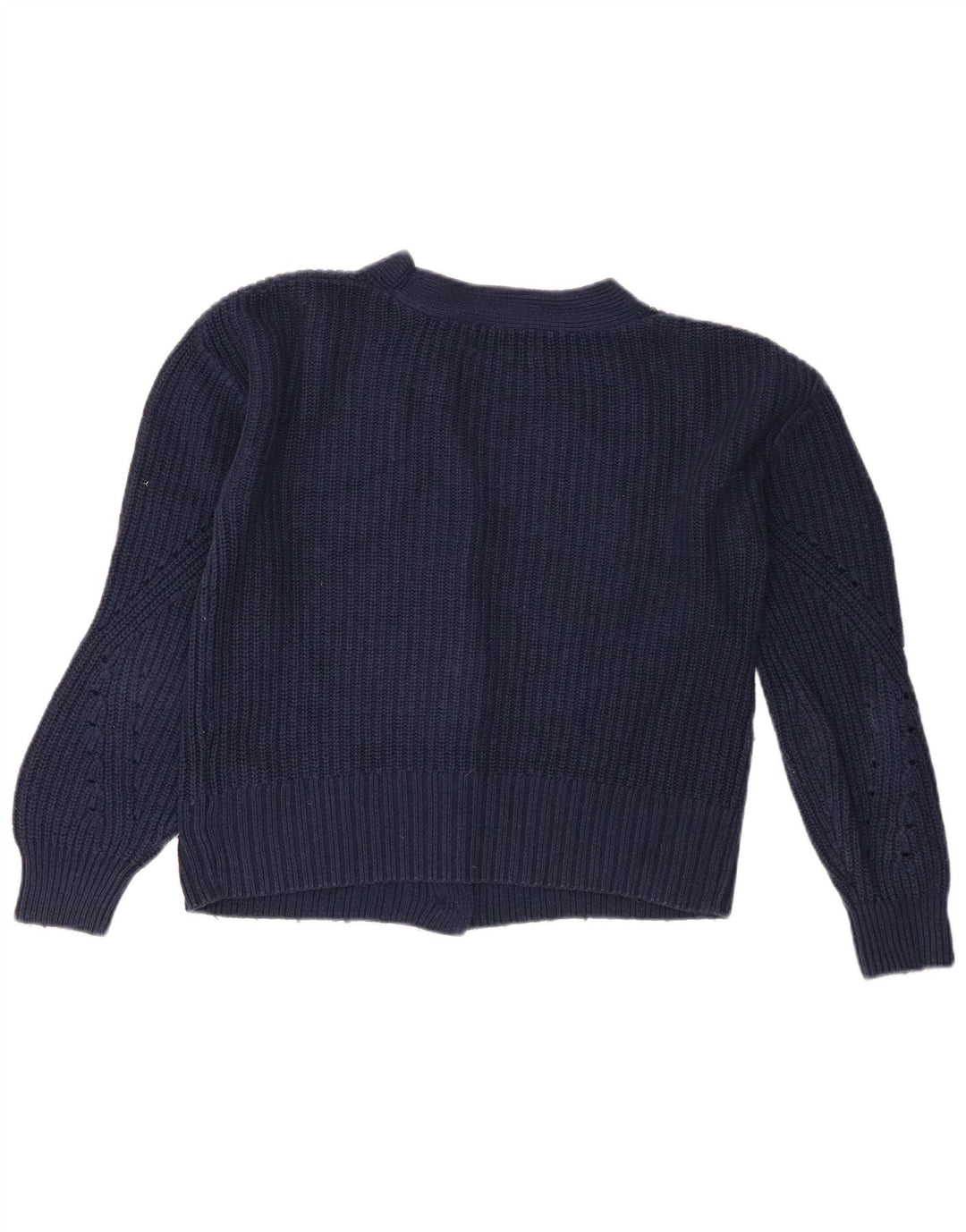 Marks & Spencer Pull cardigan court pour femme UK 10 Small Bleu marine