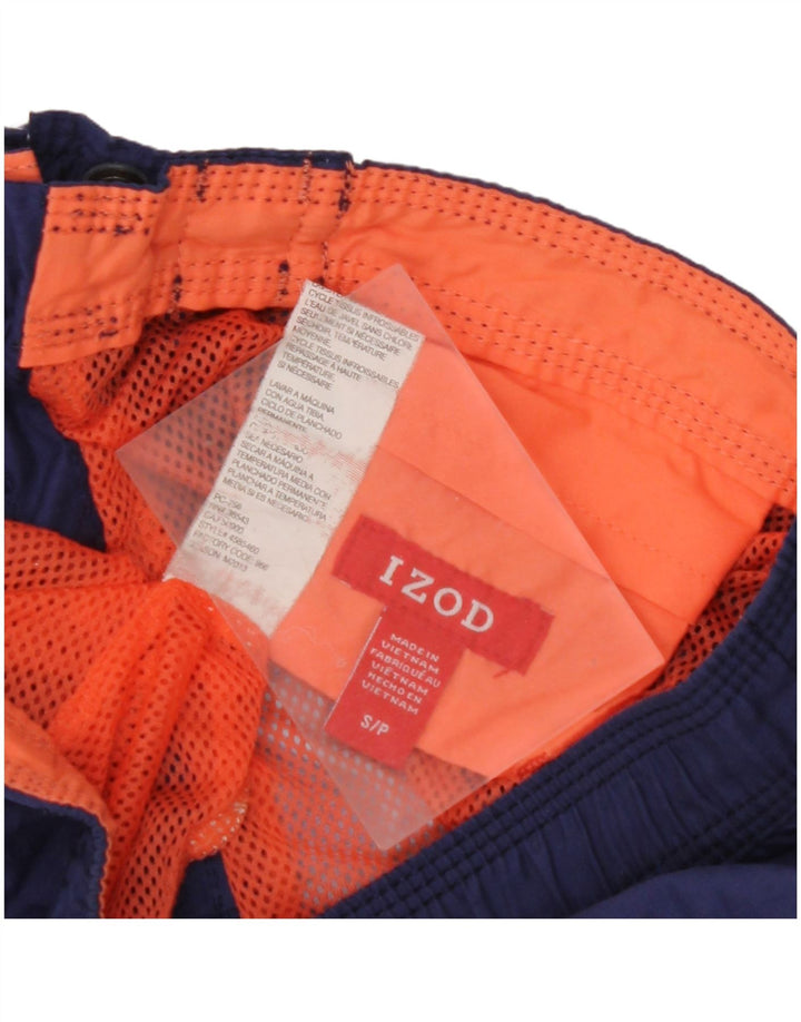 IZOD Short de Bain Homme Petit Polyester Rayé Bleu Marine