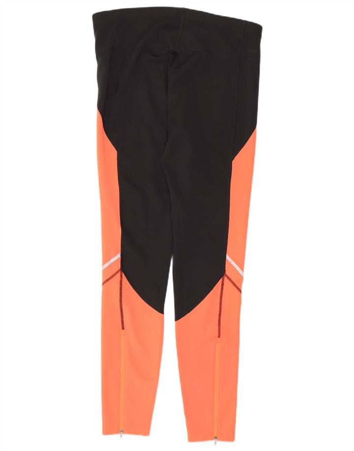 New Balance Leggings Femme UK 14 Polyester Colorblock Noir Moyen