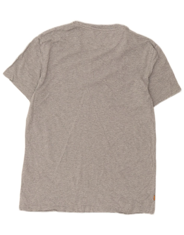 Timberland T-Shirt Slim Fit Homme Petit Gris Moucheté Coton