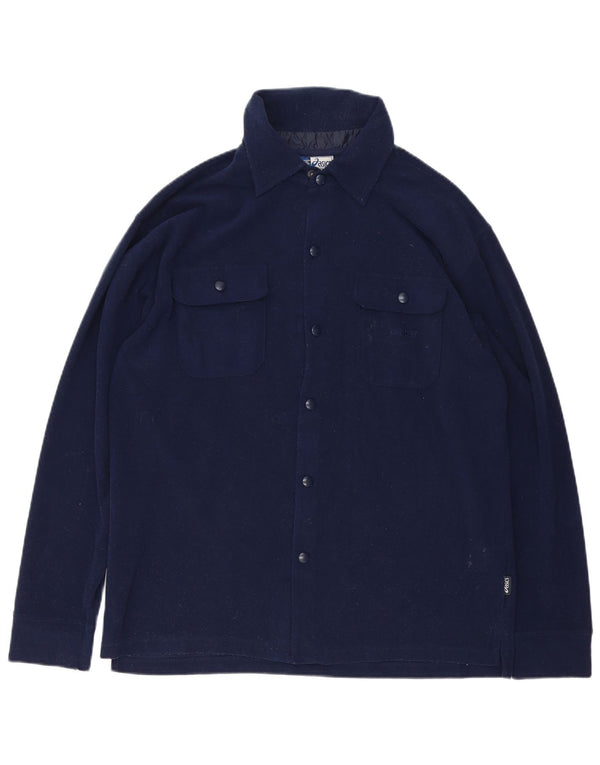 Asics Chemise Polaire Lumberjack Homme Grand Bleu Marine Polyester
