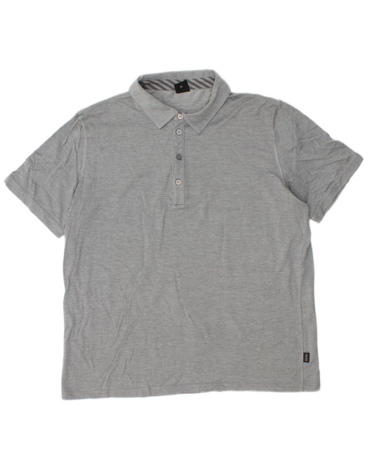 Hugo Boss Polo XL Gris Moucheté Homme