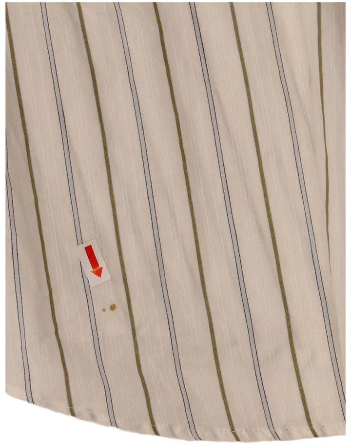 Cacharel Chemise Homme Taille 15 3/4 Moyen Blanc Rayé
