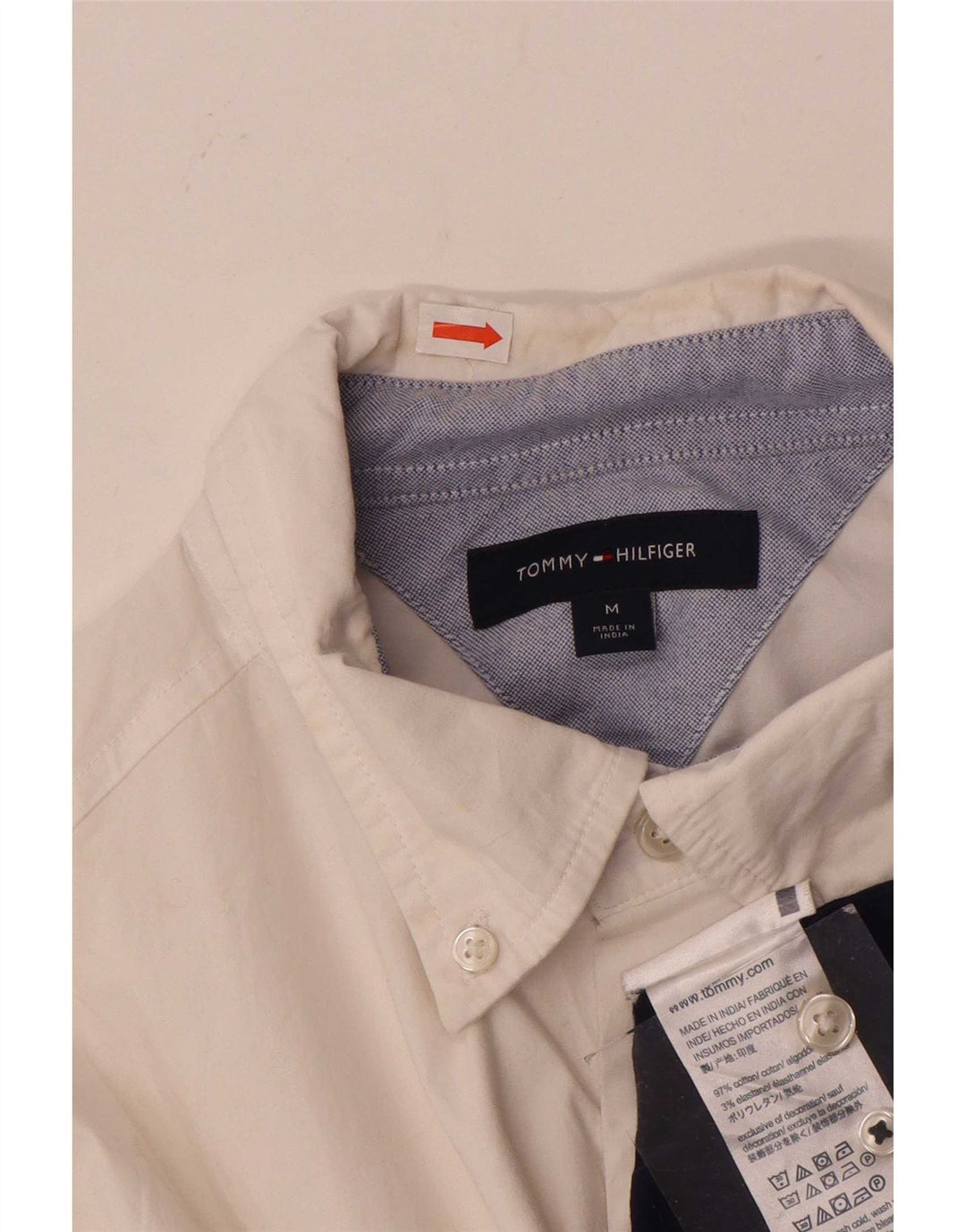 Tommy Hilfiger Chemise Homme Blanc Moyen Colourblock