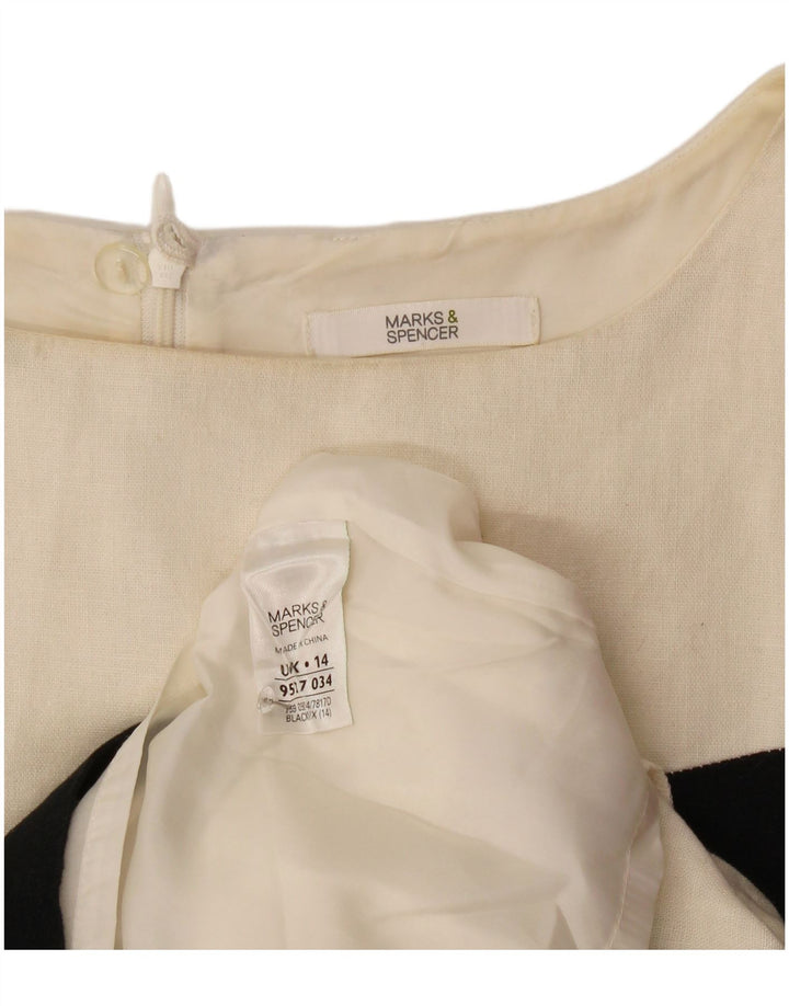 Marks & Spencer Robe fourreau pour femme UK 44 Medium Multicolore Colourblock