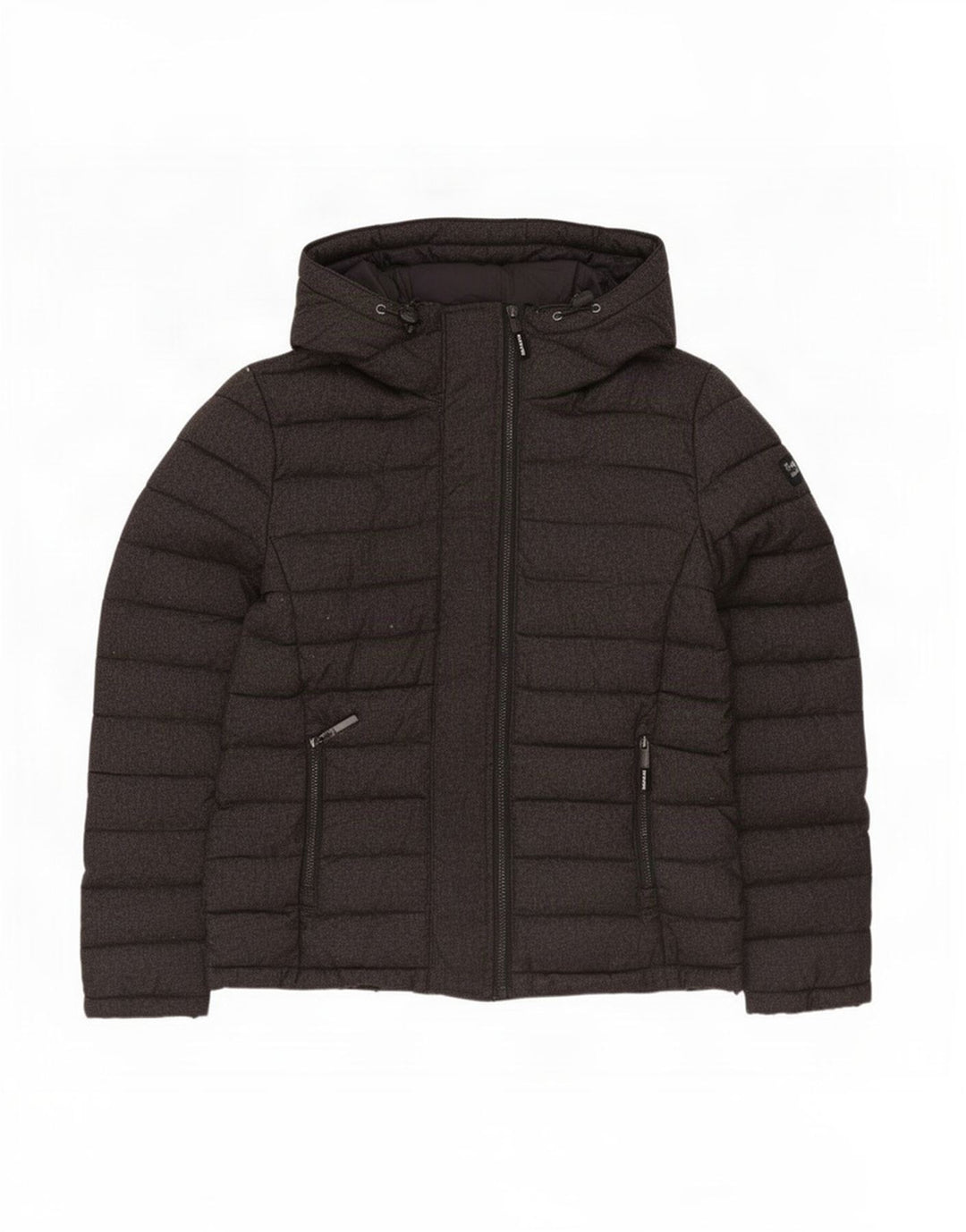 Superdry Veste matelassée à capuche pour hommes UK 42 XL Gris Polyester