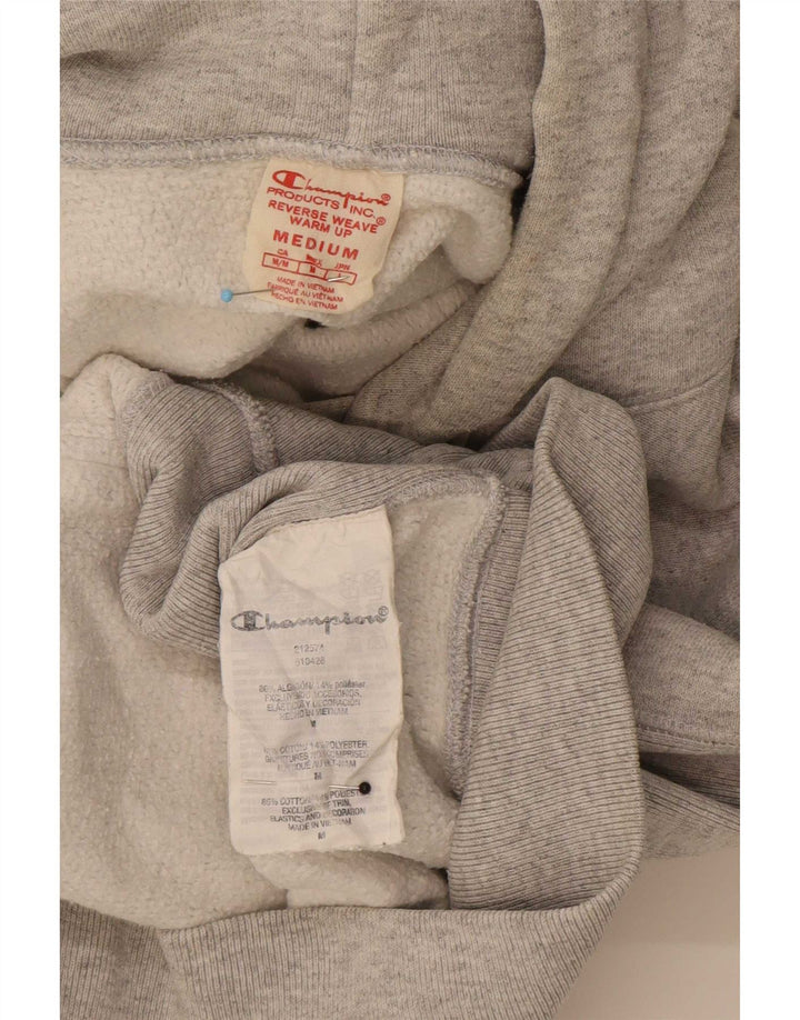 Champion Pull à Capuche Reverse Weave Graphic Homme Gris Moyen Coton