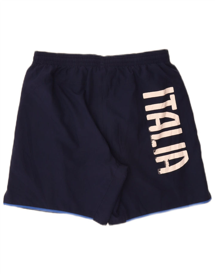 Puma Short de Sport Italia Graphic Sport Homme Bleu Marine Petit Polyester