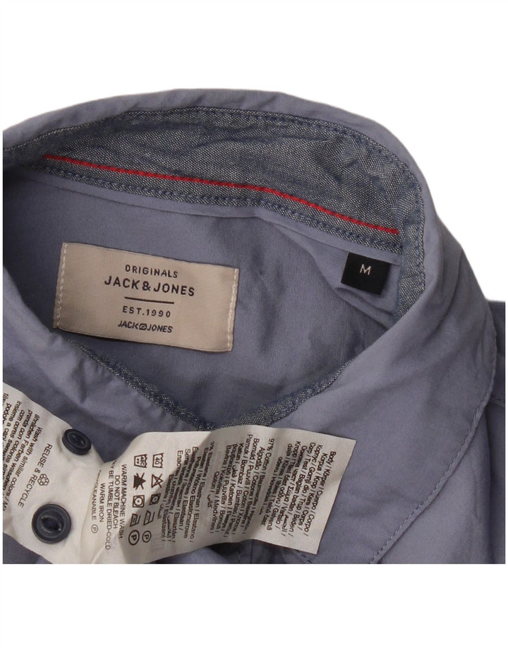 JACK & JONES Chemise Homme Bleu Moyen Coton
