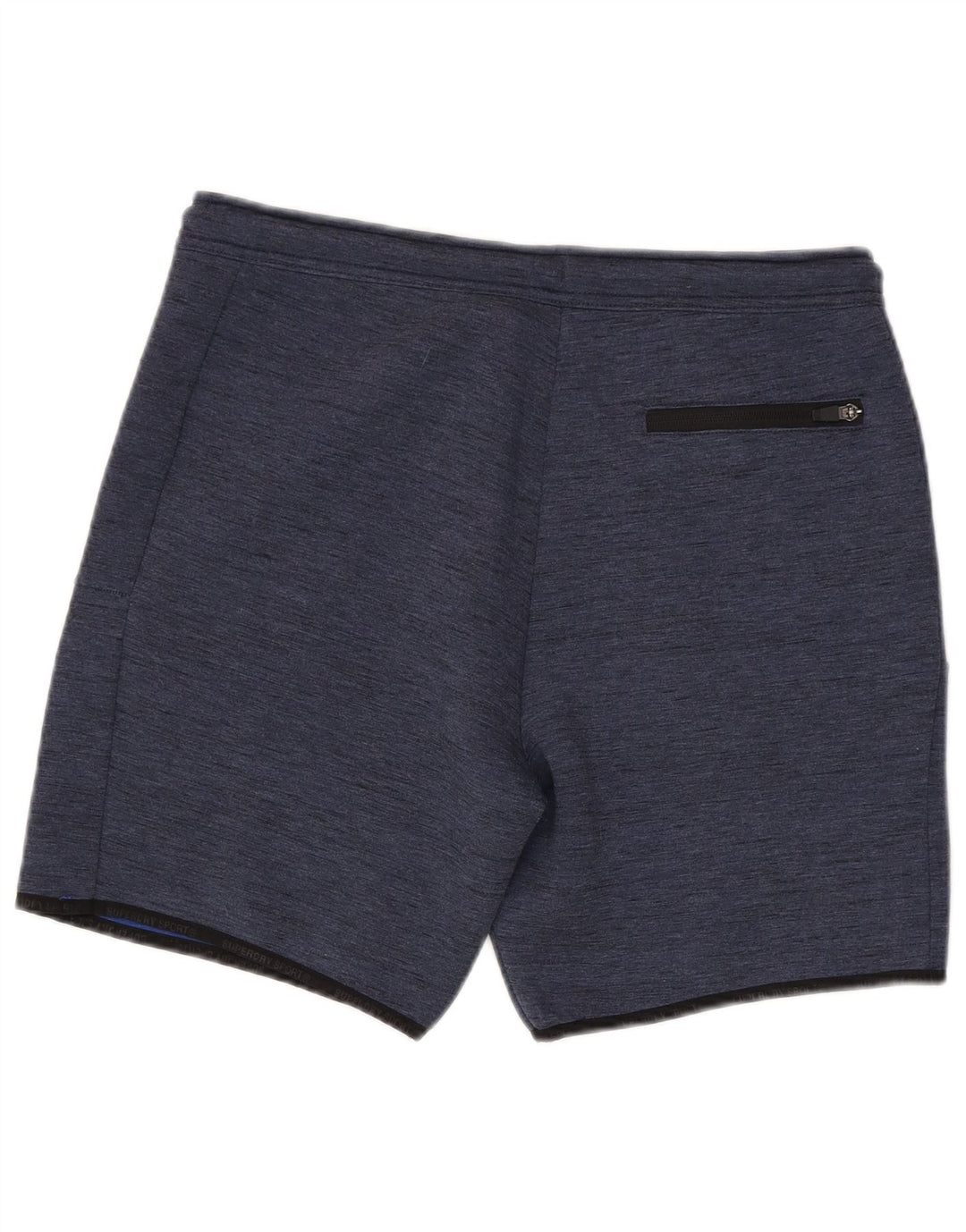 Superdry Short de Sport Homme Large Bleu Marine Polyester