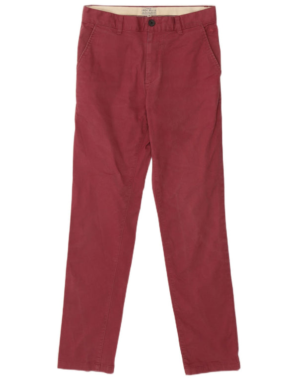Jack Wills Pantalon Chino Slim Homme W30 L31 Rouge Coton