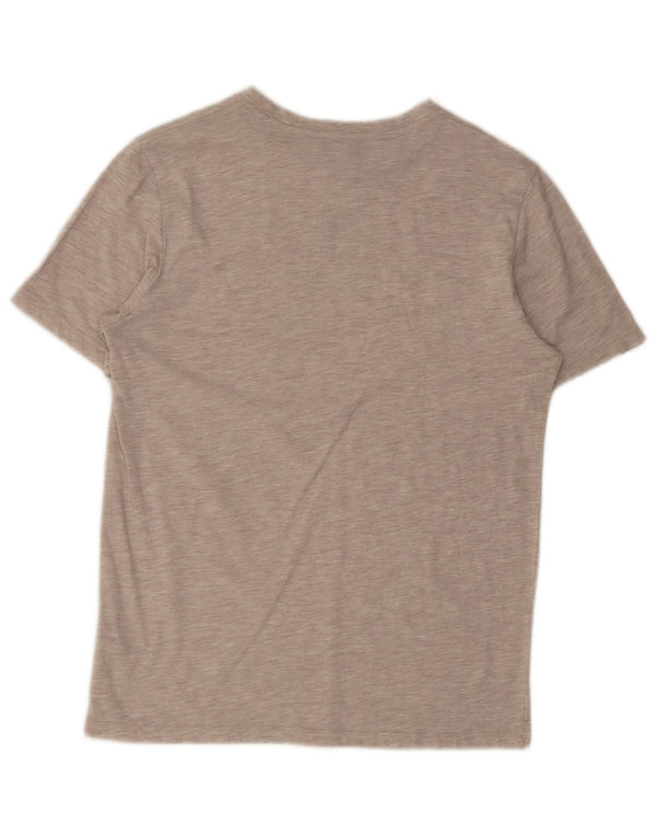 Reiss T-Shirt Femme UK 44 Coton Chiné Beige Moyen