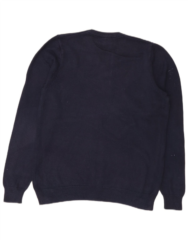 Marks & Spencer Pull col V Homme Bleu Marine Moyen Coton