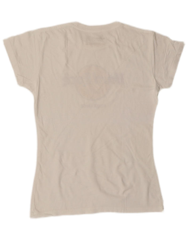HARD ROCK CAFE T-shirt graphique Florence pour femme UK 12 Blanc moyen