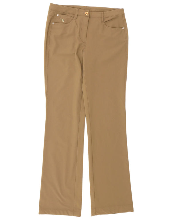 Chervo Pantalon décontracté bootcut pour femme IT 42 Medium W28 L32 Beige Polyester