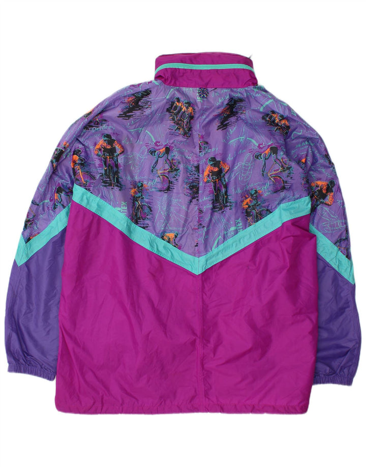 J JEANTEX Veste de pluie à capuche pour homme UK 44/46 2XL Violet Colourblock