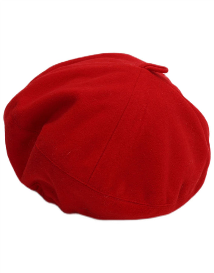 Chapeau Béret Polaire Vintage Filles 6-7 Ans Polyester Rouge