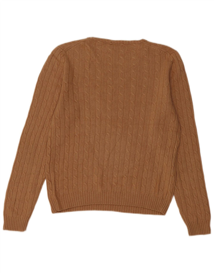 J. Crew Pull col bateau pour femme UK 14 Marron moyen