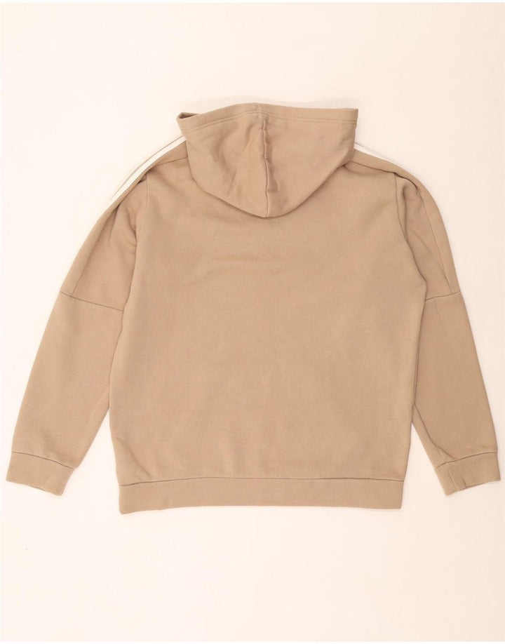ADIDAS Pull à capuche pour homme en coton beige moyen