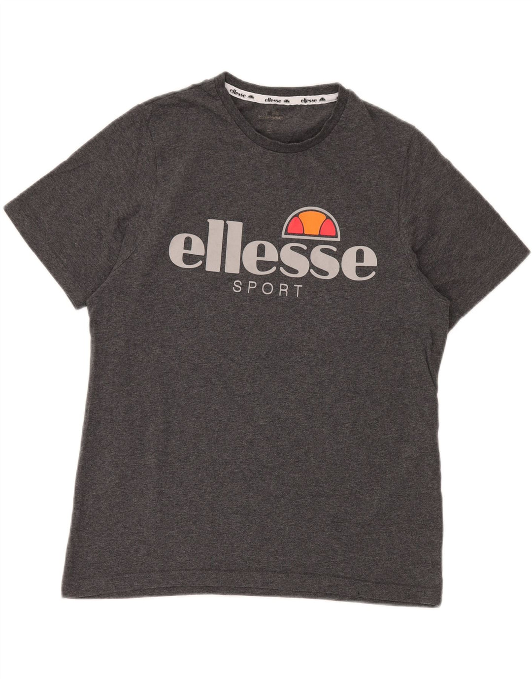 ELLESSE T-Shirt Graphique Homme Gris Moyen Coton