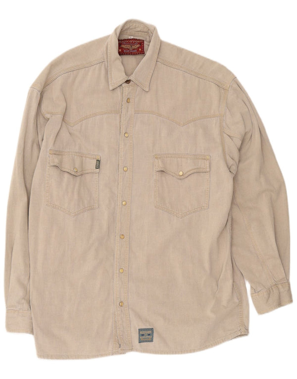 Marc O'Polo Chemise en Jean Homme Large Beige