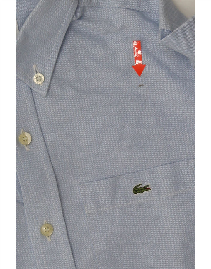 LACOSTE Chemise Garçon 7-8 ans Bleu Coton
