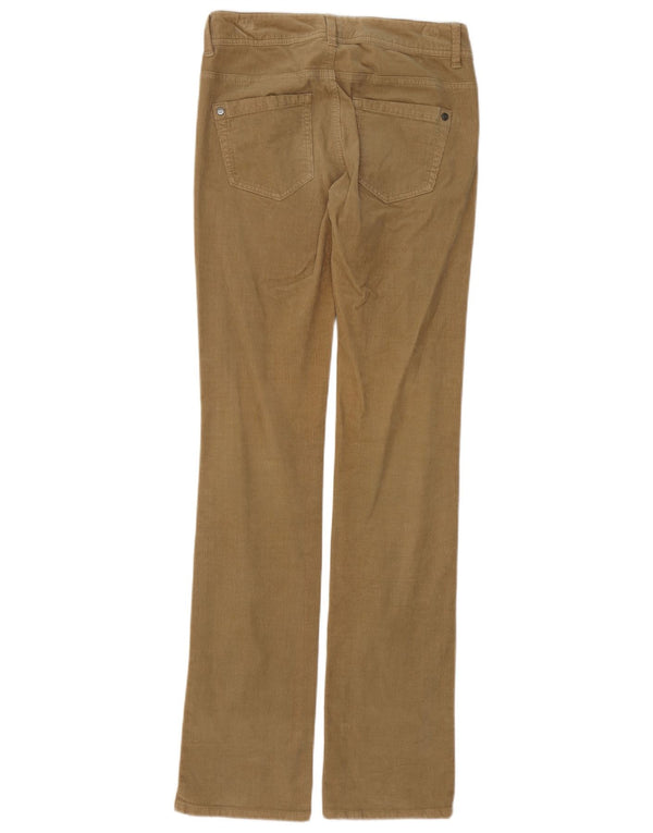 Max & Co. Pantalon droit en velours côtelé pour femme UK 6 XS W28 L35 Coton beige
