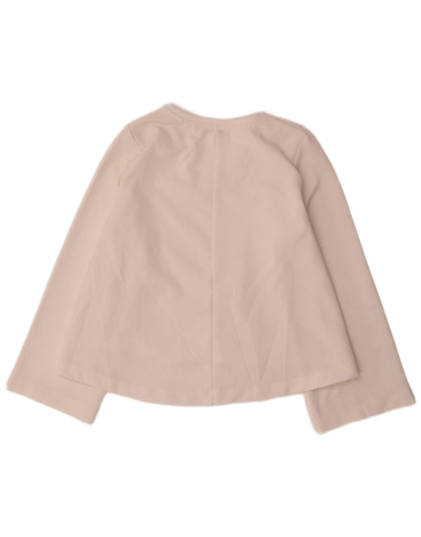 Zara Femme Trafaluc Top Manches Longues UK 14 Medium Off White