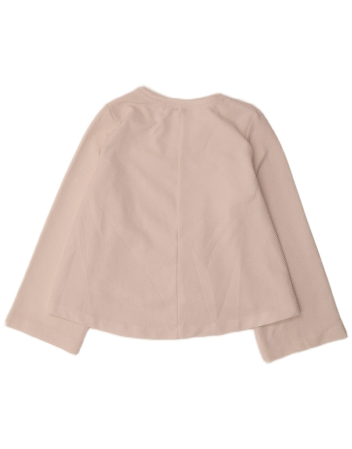 Zara Femme Trafaluc Top Manches Longues UK 14 Medium Off White
