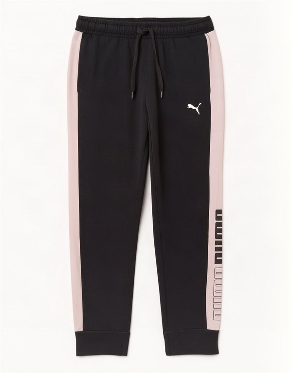 Puma Pantalon de survêtement pour femme Joggers UK 10 Small Noir Colourblock