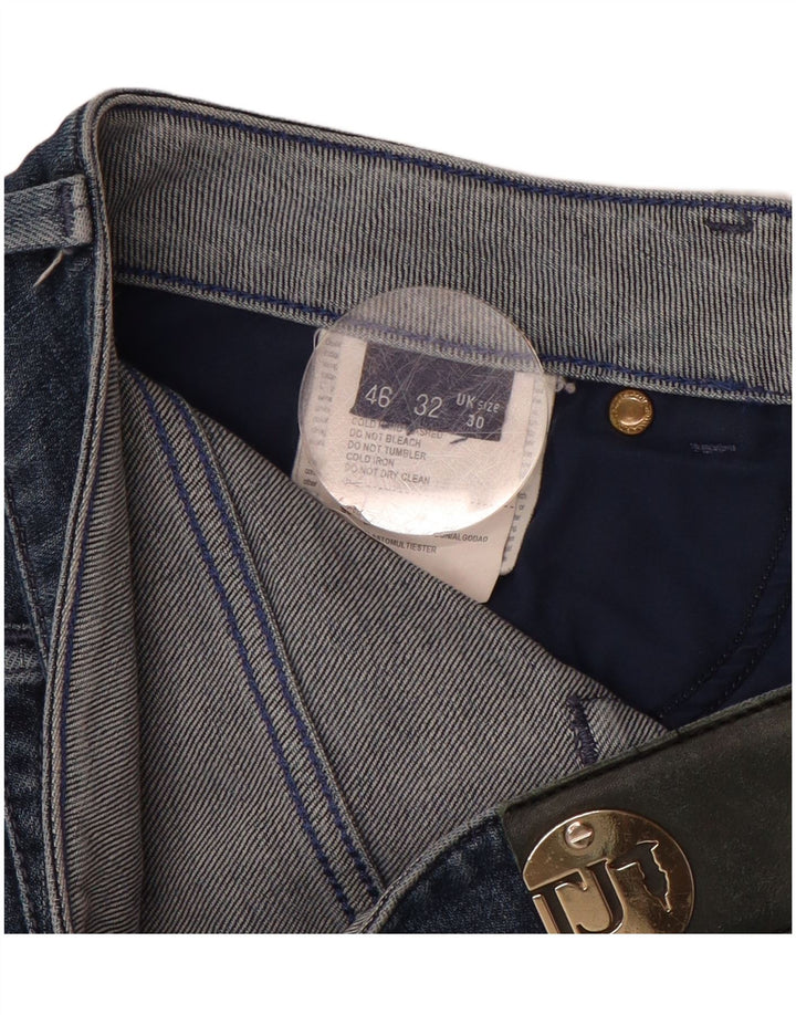 TRUSSARDI Womens Straight Jeans W30 L28 Blue Cotton