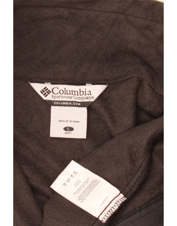 Columbia Veste Polaire Homme UK 40 Large Marron Polyester