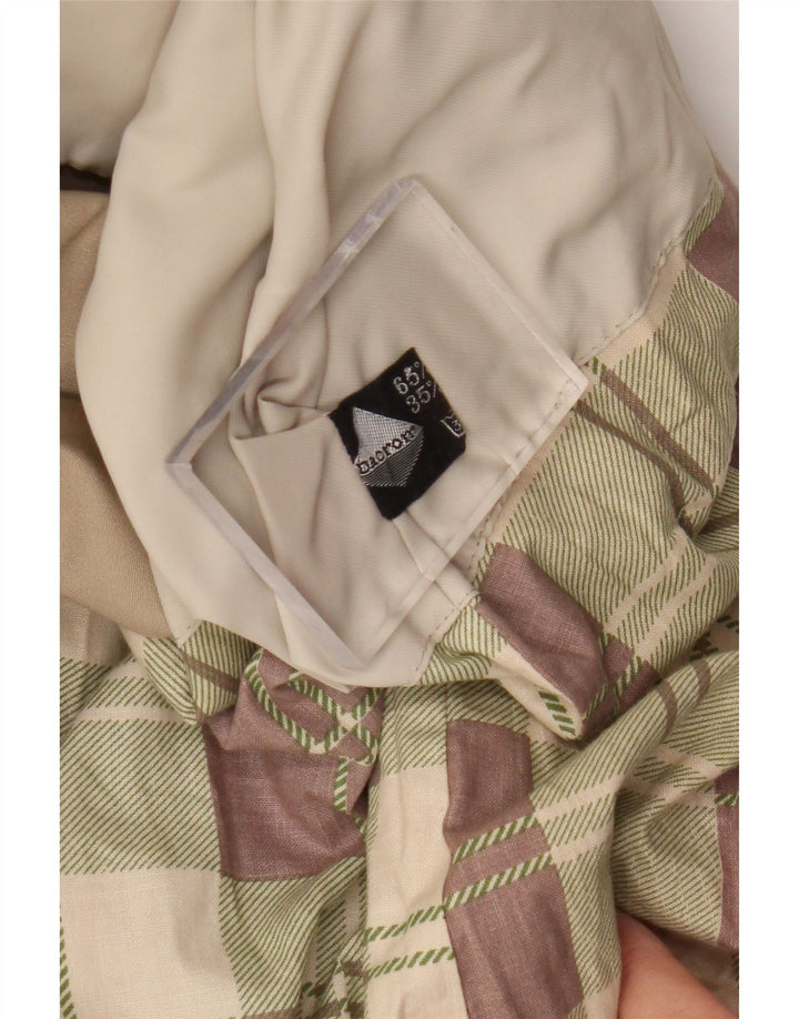 vintage Femme Trench Coat UK 12 Moyen Beige Synthétique
