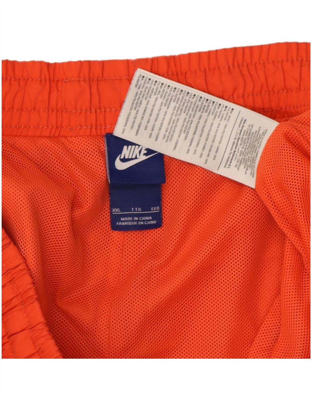 Nike Maillot de bain pour homme 2XL Orange Polyester