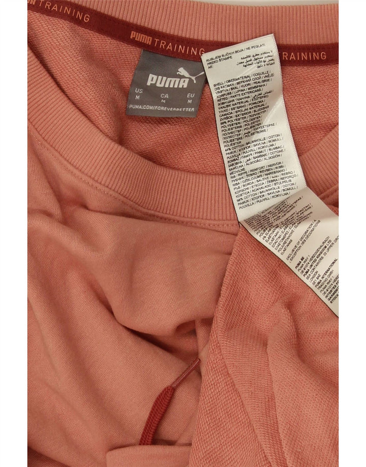 Puma Sweat-shirt court surdimensionné pour femme UK 14 Orange moyen Polyester