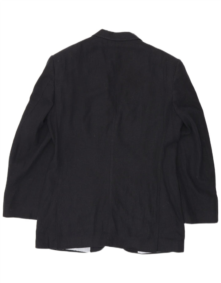 Marks & Spencer Veste blazer à 2 boutons pour homme UK 38 Bleu marine moyen Lin