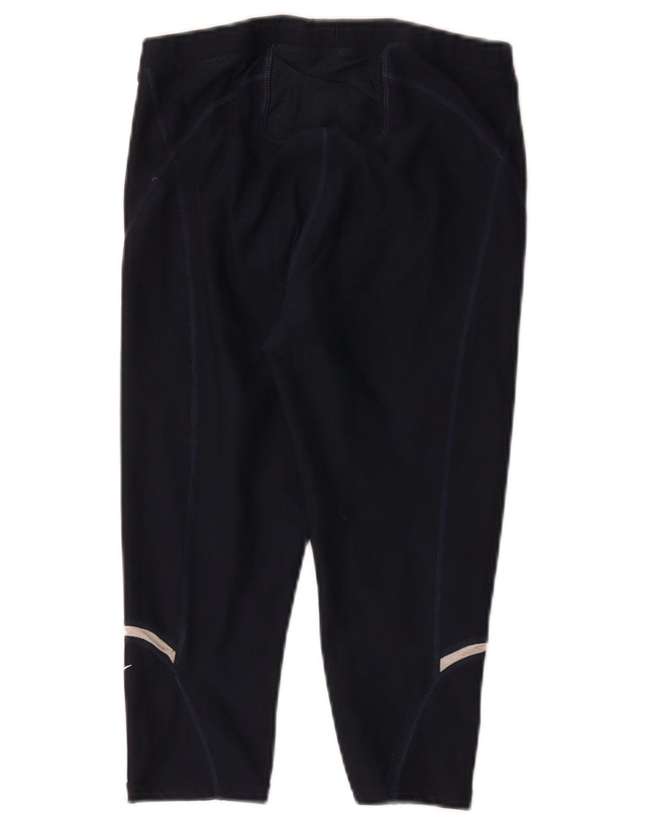 Legging Capri Nike Femme US 0/2 XS Bleu Marine Polyester