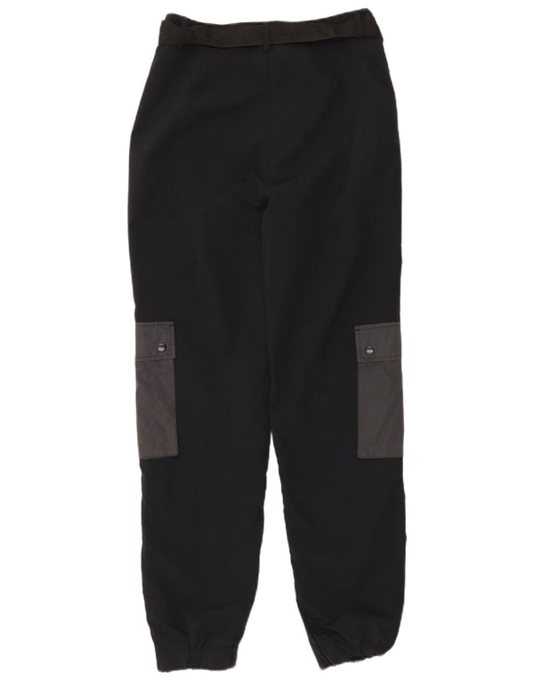 Ellesse Pantalon cargo pour femme UK 12 Medium W30 L30 Bleu marine Colourblock