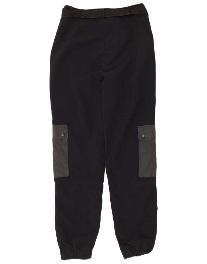 Ellesse Pantalon cargo pour femme UK 12 Medium W30 L30 Bleu marine Colourblock