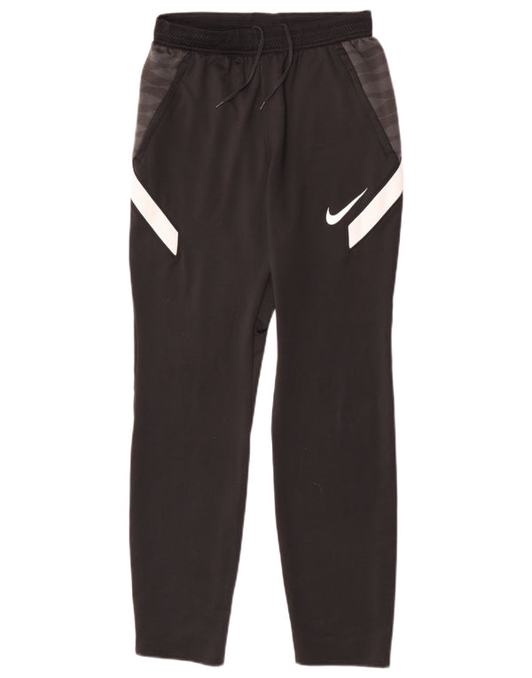 Nike Pantalon de survêtement Dri Fit Slim pour garçon 13-14 ans XL Noir Colorblock