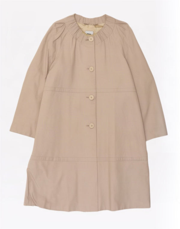 Manteau Femme Vintage IT 44 Beige Moyen