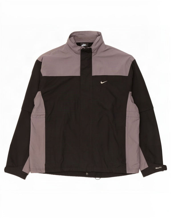 Nike Veste de survêtement pour homme Taille L en polyester color block noir