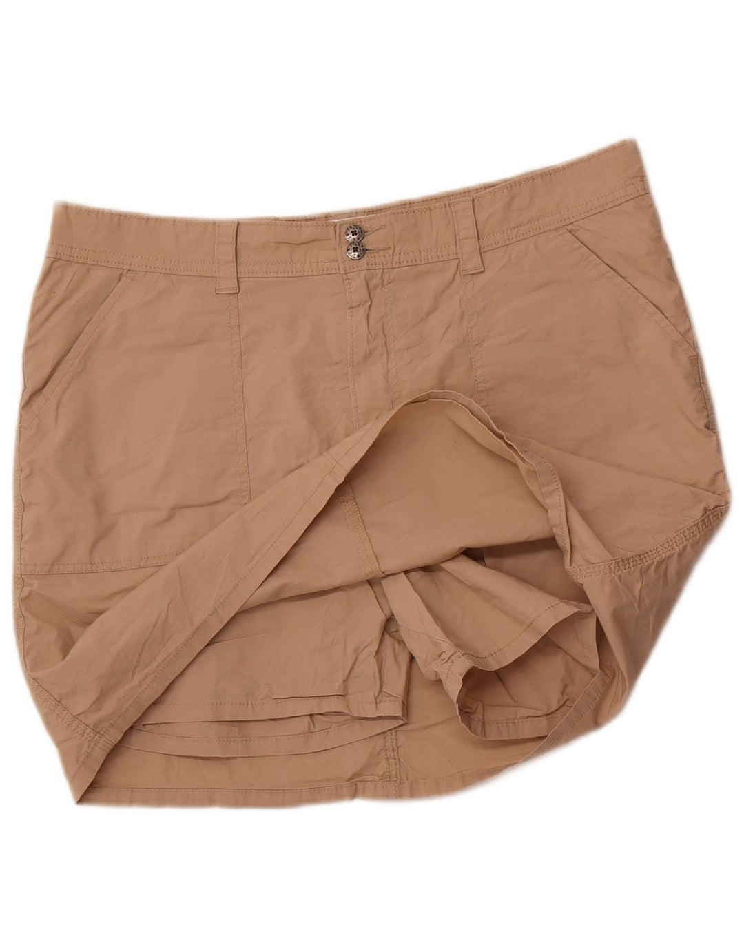 LEE Mini jupe-short pour femme US 16 2XL en coton marron
