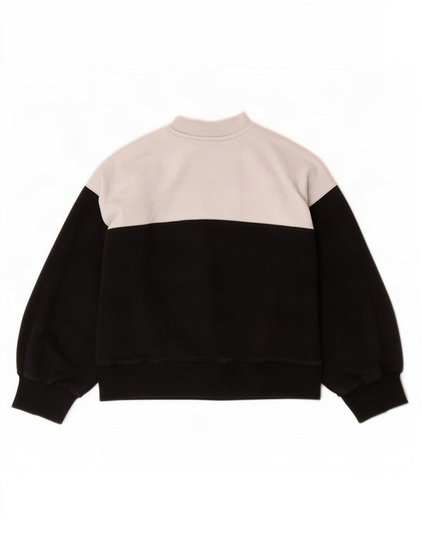 Champion Sweat-shirt pour femme UK 16 Large Noir Colorblock Coton