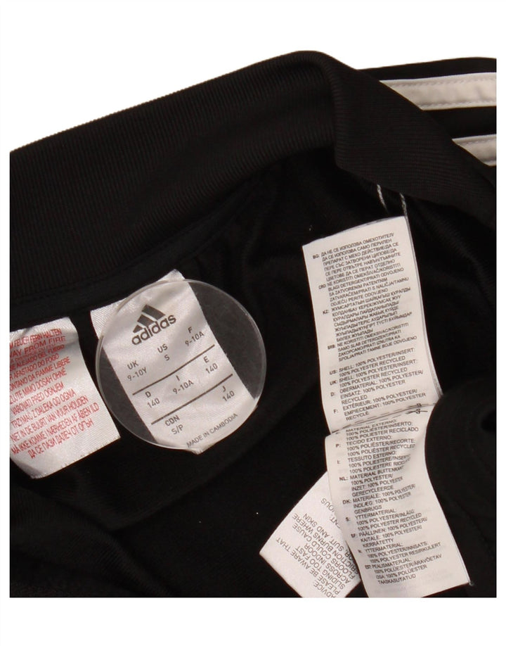 ADIDAS Veste de Survêtement Garçon 9-10 ans Noir Polyester
