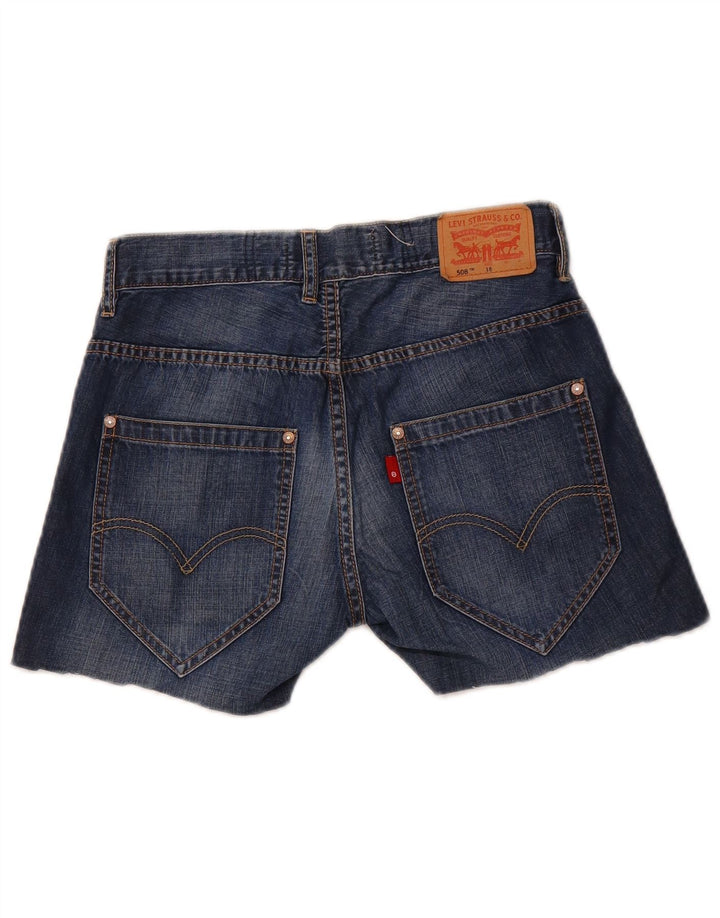 LEVI'S Short en Denim Regular Fille 508 15-16 Ans W26 Bleu Coton