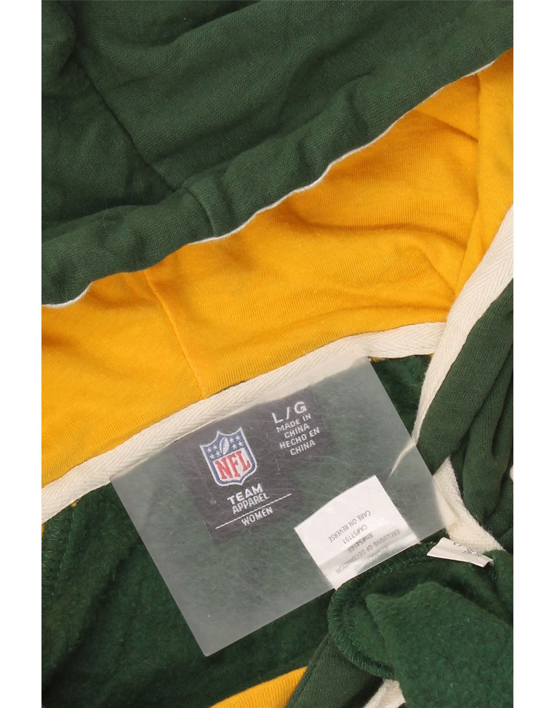 NFL Green Bay Packers Sweat à capuche pour femme UK 16 Grand colorblock vert