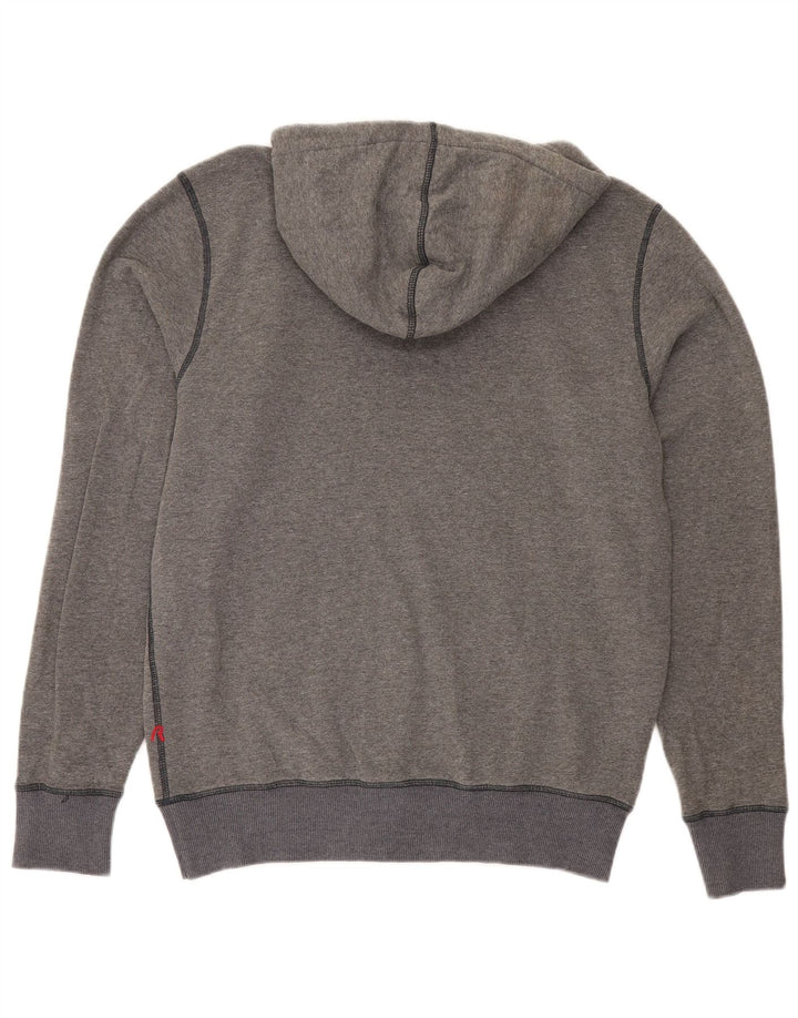 Replay Pull à capuche graphique homme grand gris coton